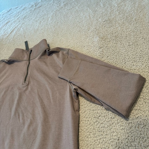 Vuori Coronado Half  Zip Jacket Men’s Small Heather Brown Activewear V253 Fall - Picture 3 of 16